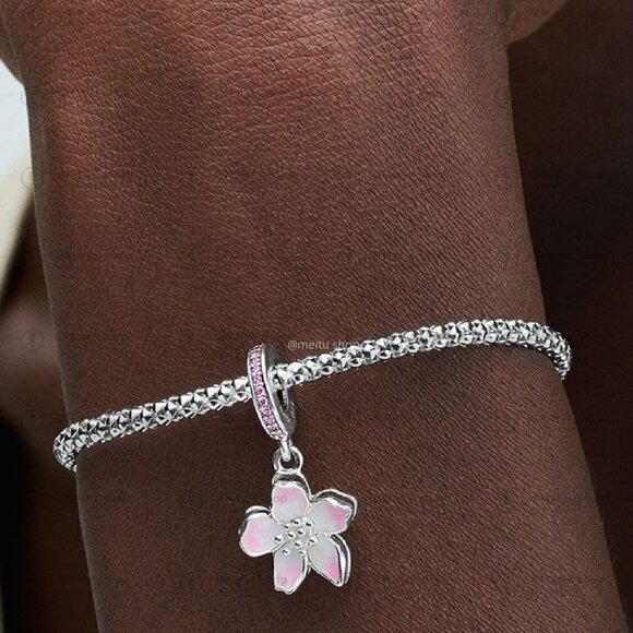 Pandora Cherry Blossom Dangle Charm - Picture 2 of 2